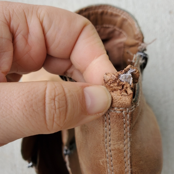 Lucky Brand Basel Leather Bootie in Tan - Picture 10 of 10